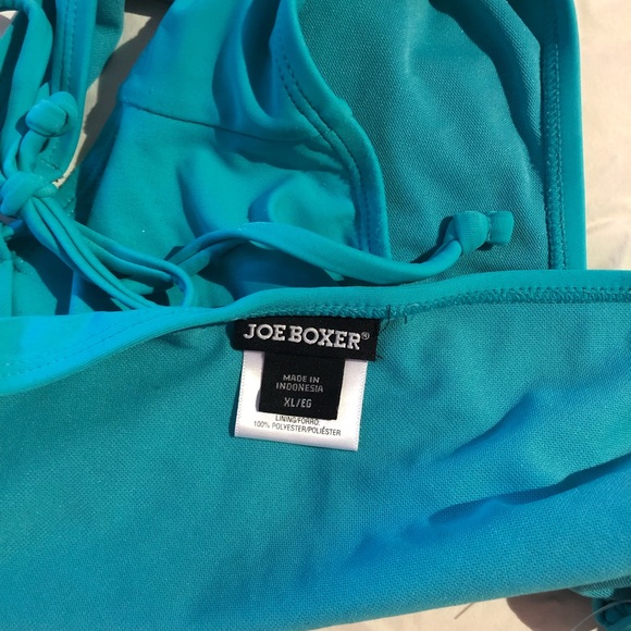 Aqua tie up bikini bottoms - Picture 3 of 3